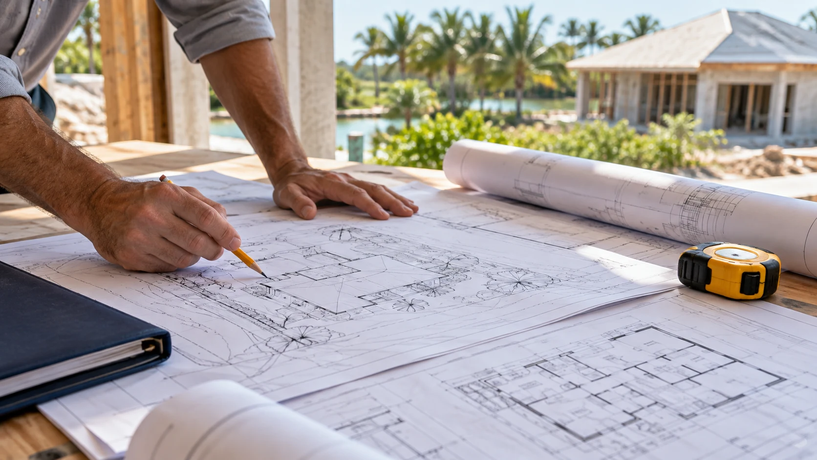 Illustrative construction drawings for project coordination